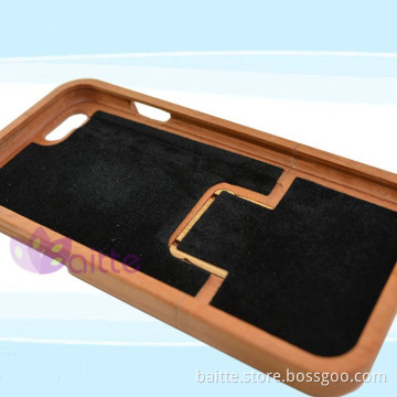 OEM carving OEM design fatory wood phone case for IPHONE